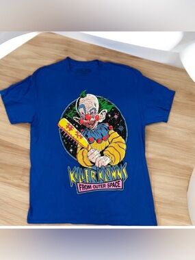 NEW Killer Klowns from Outer Space Blue Unisex Graphic Tee Steven Rhodes Large